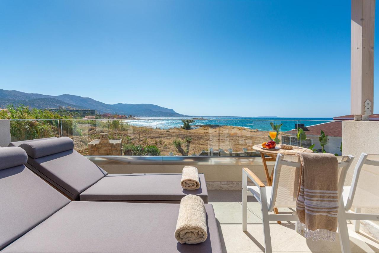 Pyrgos Blue Aparthotel มาเลีย ภายนอก รูปภาพ