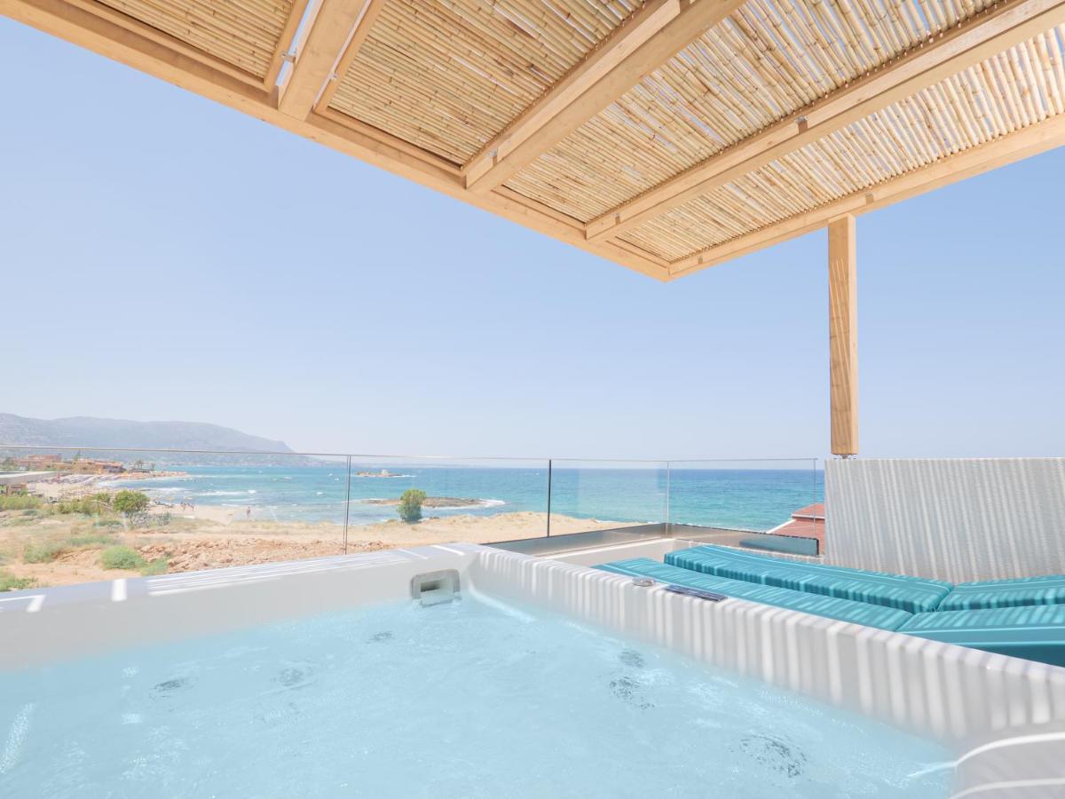 Pyrgos Blue Aparthotel มาเลีย ภายนอก รูปภาพ