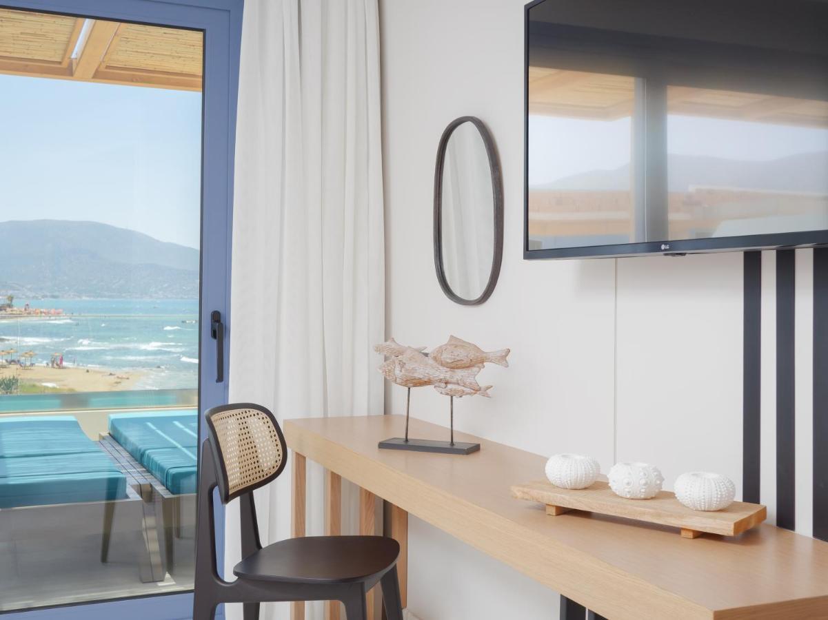 Pyrgos Blue Aparthotel มาเลีย ภายนอก รูปภาพ