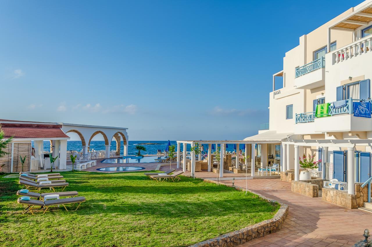 Pyrgos Blue Aparthotel มาเลีย ภายนอก รูปภาพ