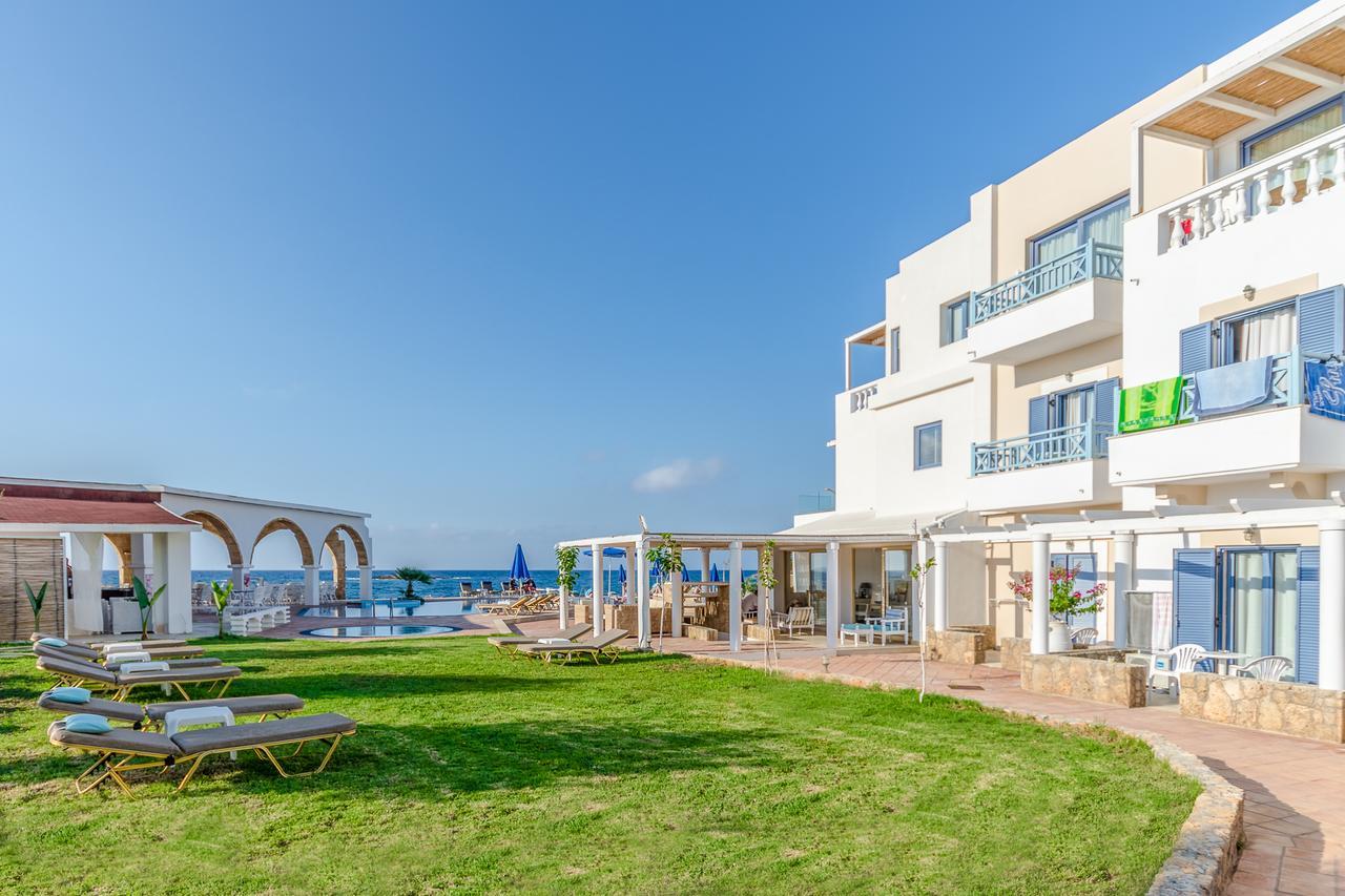 Pyrgos Blue Aparthotel มาเลีย ภายนอก รูปภาพ
