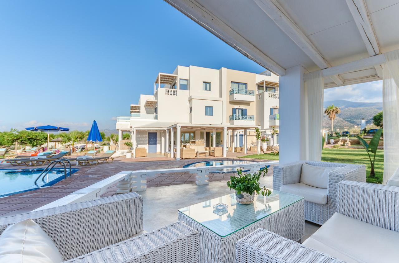 Pyrgos Blue Aparthotel มาเลีย ภายนอก รูปภาพ